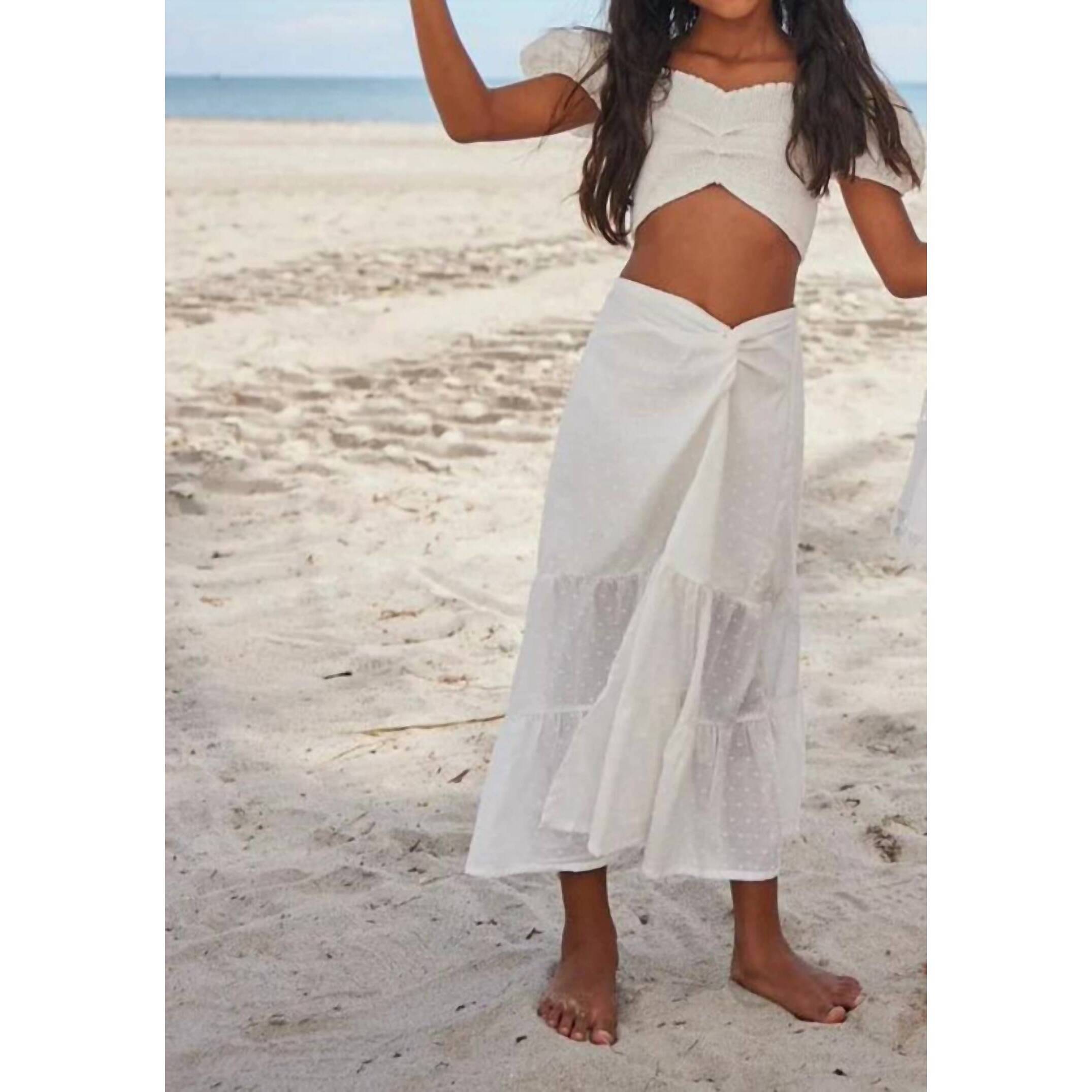 New Little Peixoto Kids Valentina Skirt Set In White